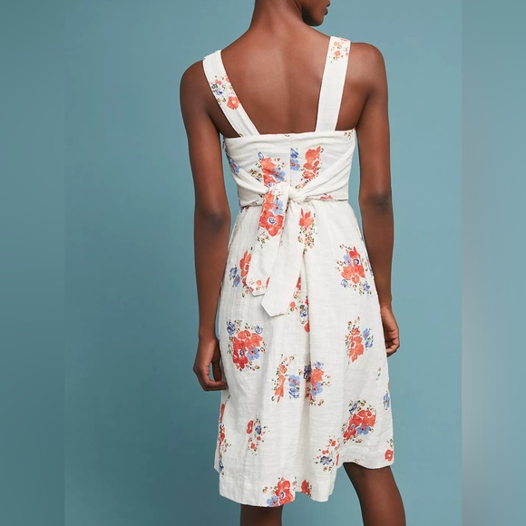 Anthropoligie Meadow Rue Ingalls Tie-Waist Dress Size 6 - Picture 4 of 12
